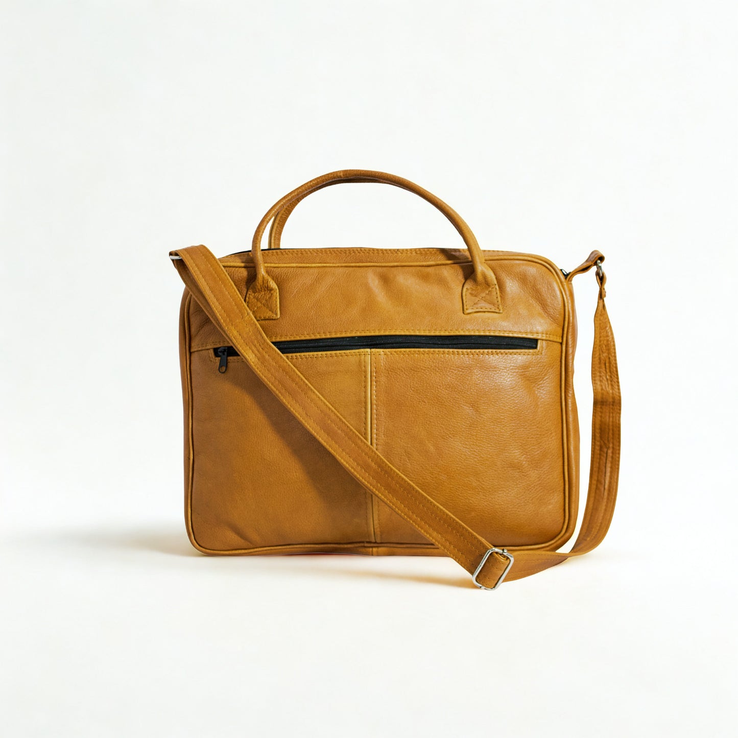 SULM8 Brown Leather Laptop Bag