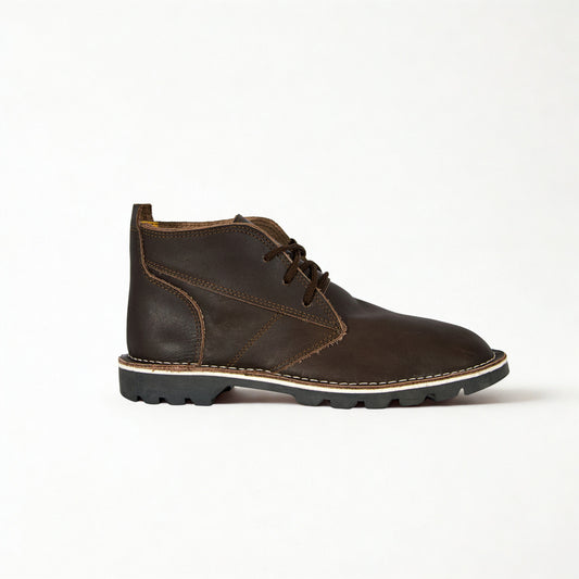 SULM8 Dark Brown Leather Desert Boots