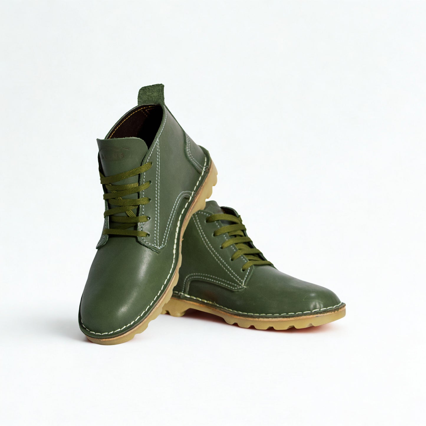 SULM8 Urban Nappa Leather Green Boots