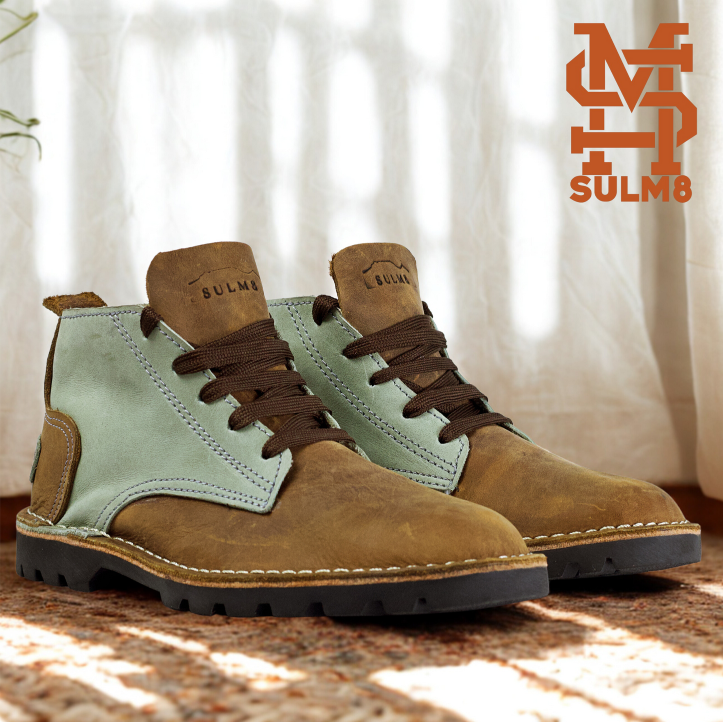 SULM8 Urban Nappa Brown/Turquoise Limited Edition Boots