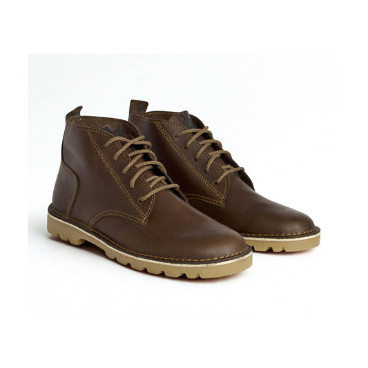 SULM8 Urban Leather Boots - Brown