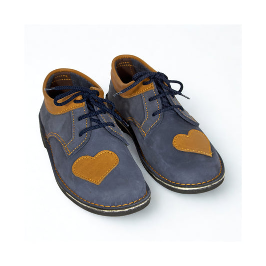 SULM8 Women's Vellies - Blue/Brown