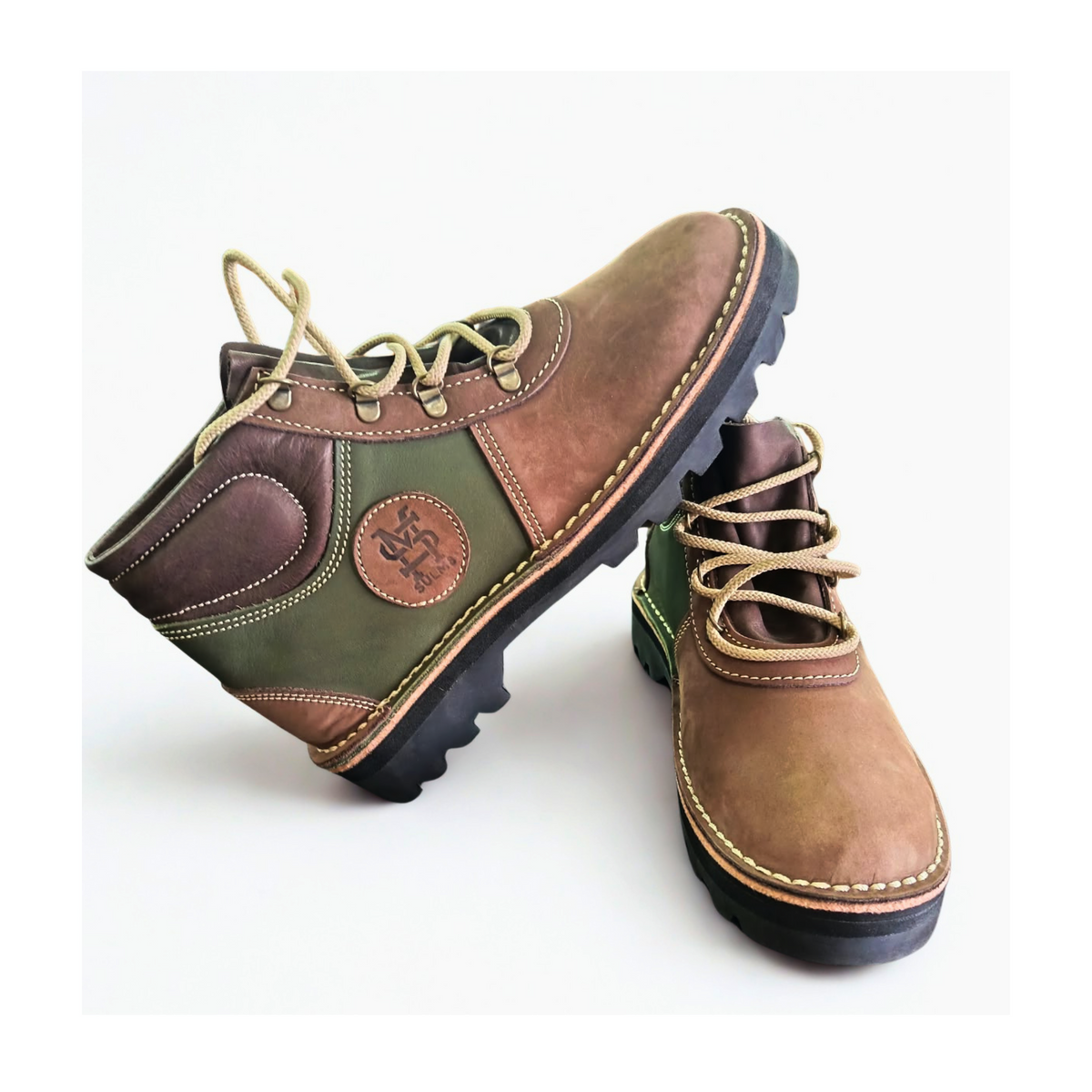 SULM8 Hunter Ranger - Brown/Green Boots