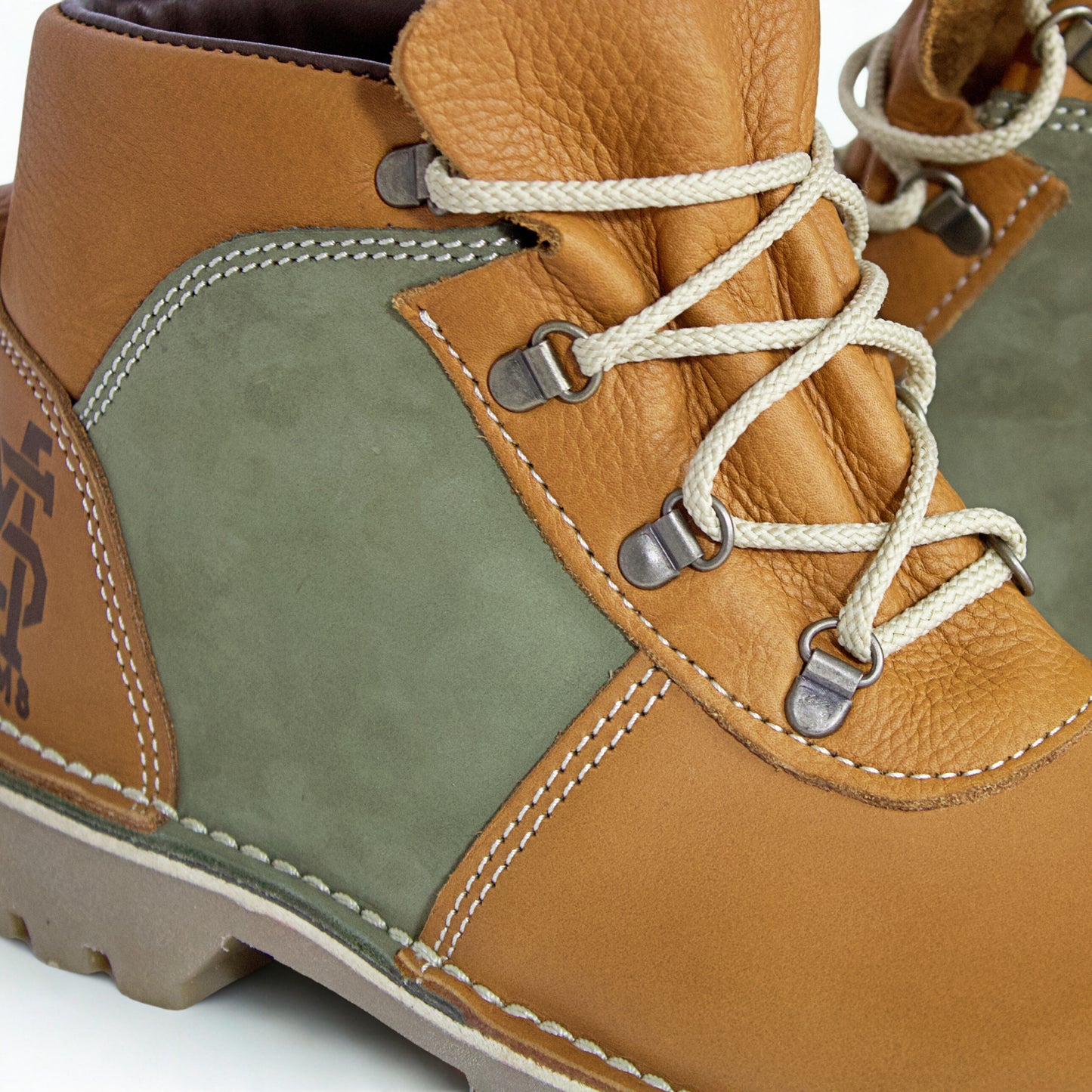 SULM8 Urban Ranger - Tan Brown/Green Boots
