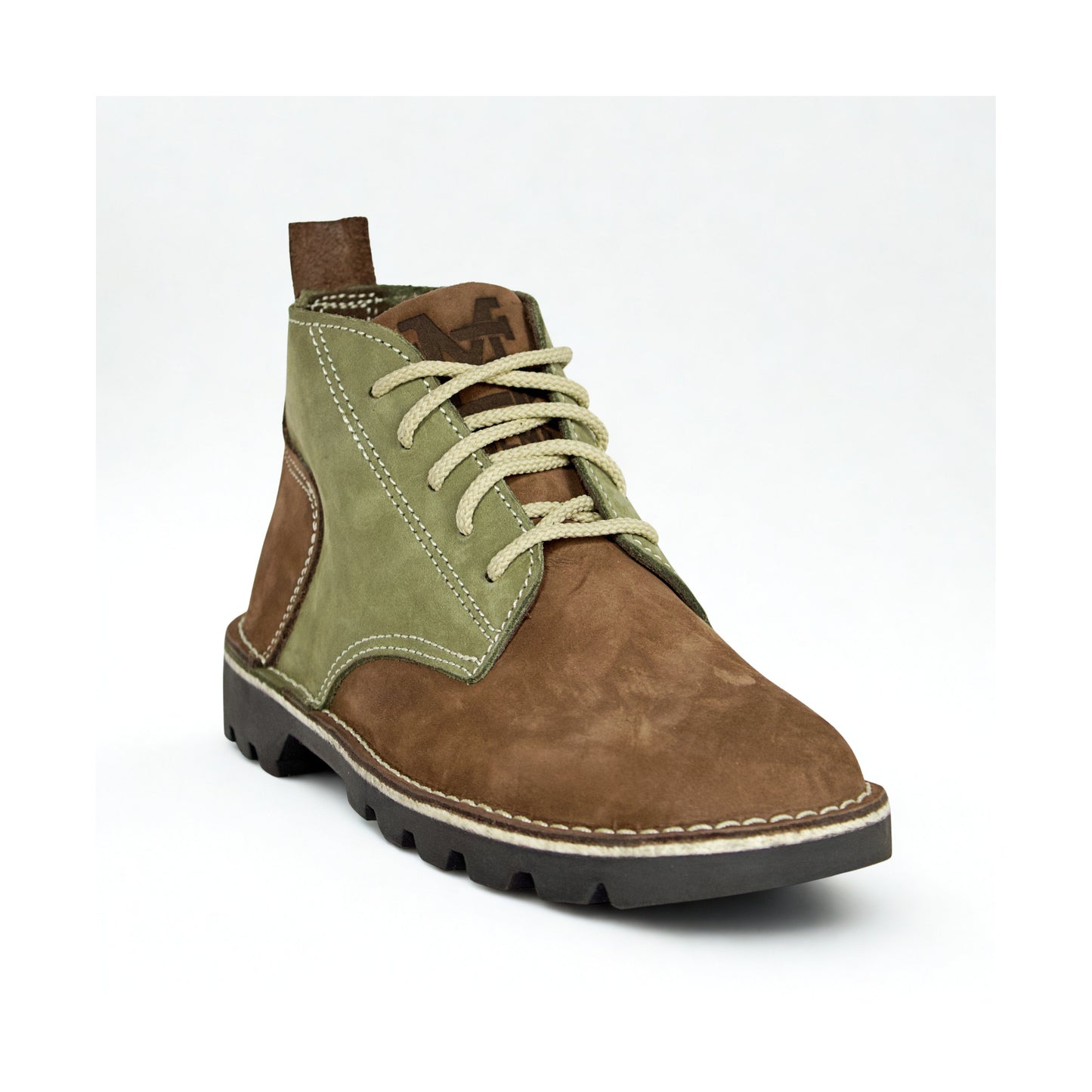 SULM8 Urban Classic Leather Boots - Brown/Green