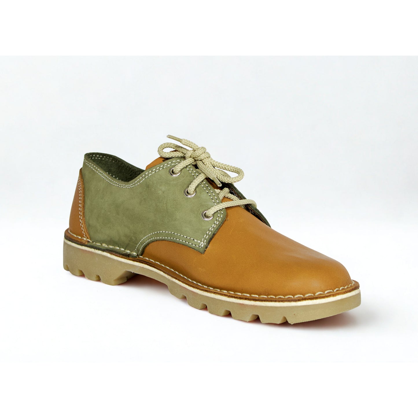 SULM8 Vellies - Tan Brown/Green
