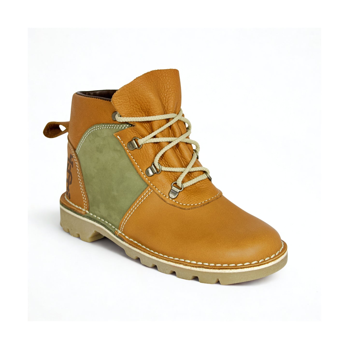 SULM8 Urban Ranger - Tan Brown/Green Boots