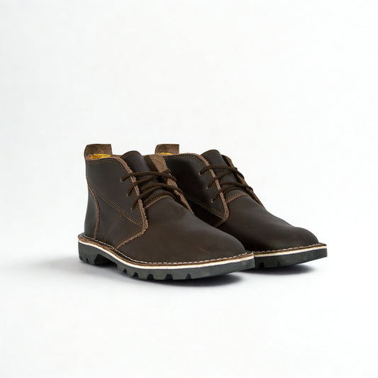 SULM8 Dark Brown Leather Desert Boots