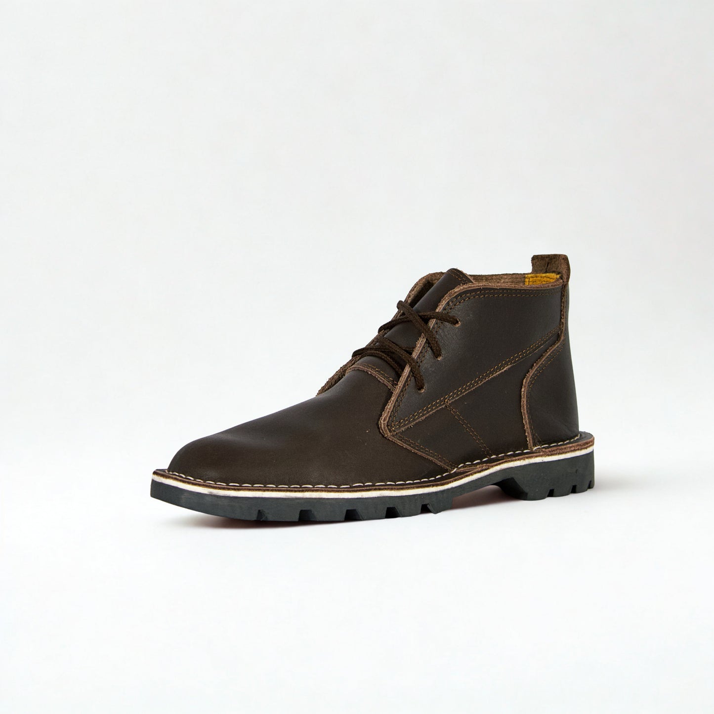 SULM8 Dark Brown Leather Desert Boots