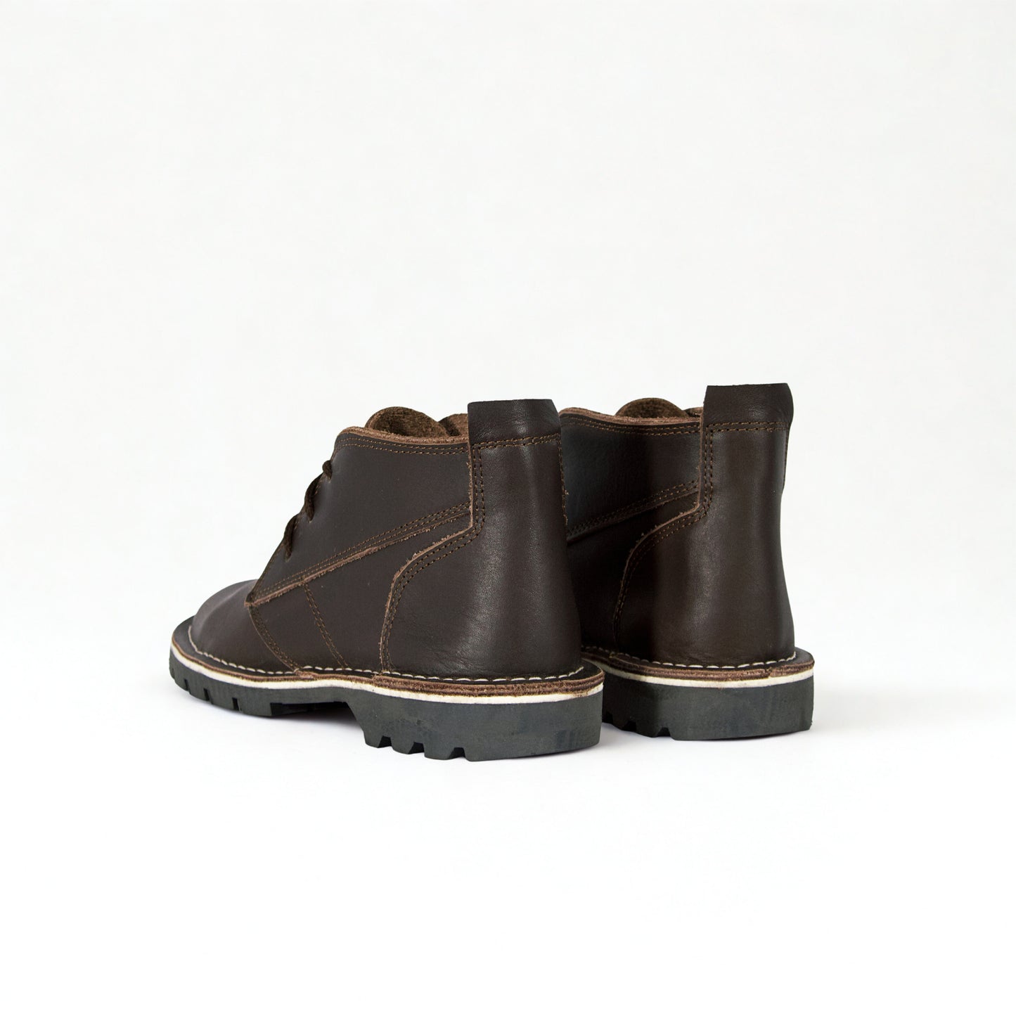 SULM8 Dark Brown Leather Desert Boots