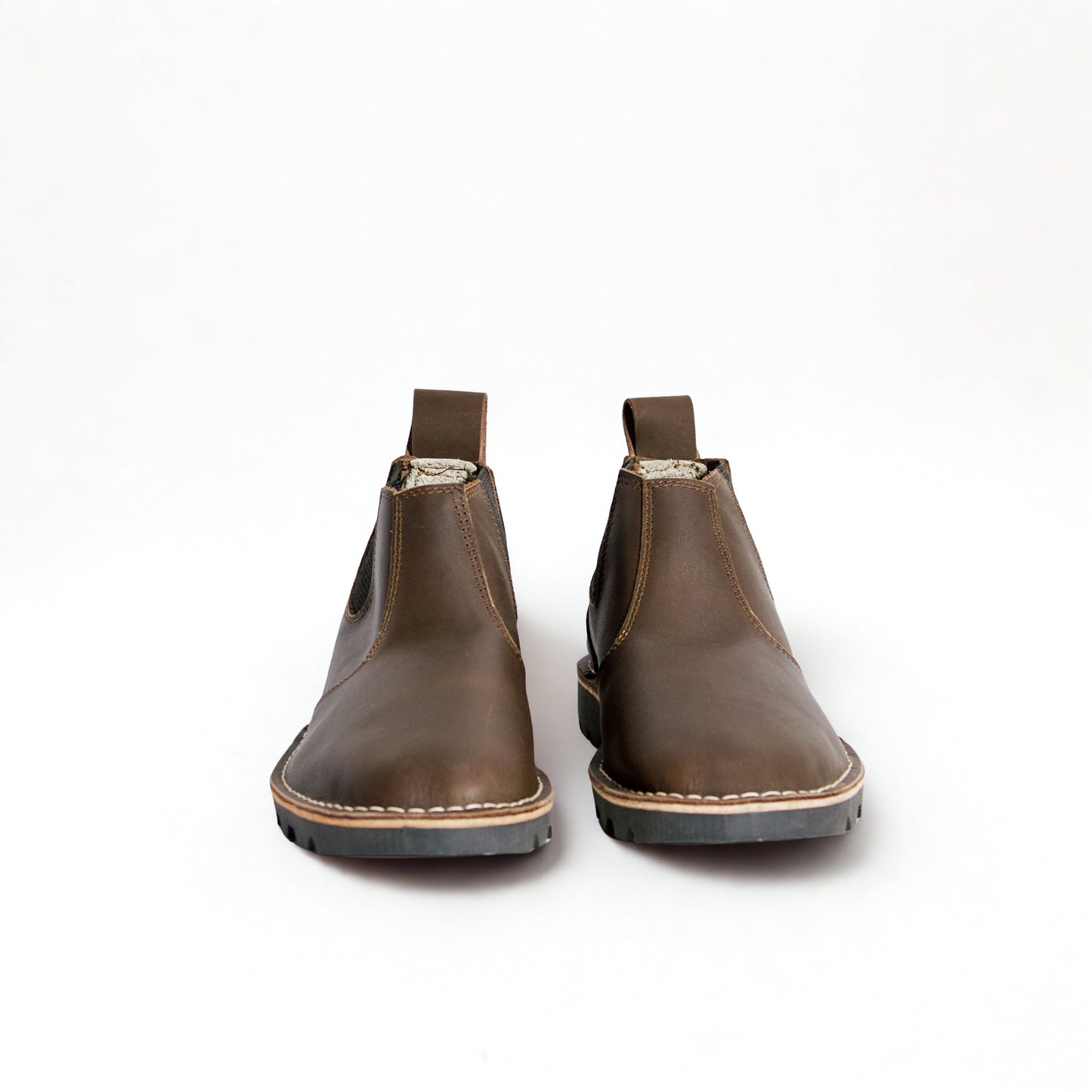 SULM8 Chelsea Leather Boots - Dark Brown