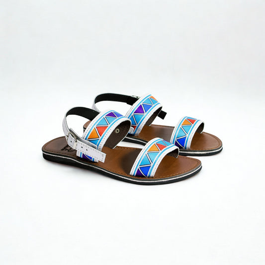 SULM8 Multi-coloured Buckle-Fastening Sandals