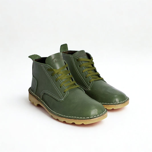 SULM8 Urban Nappa Leather Green Boots