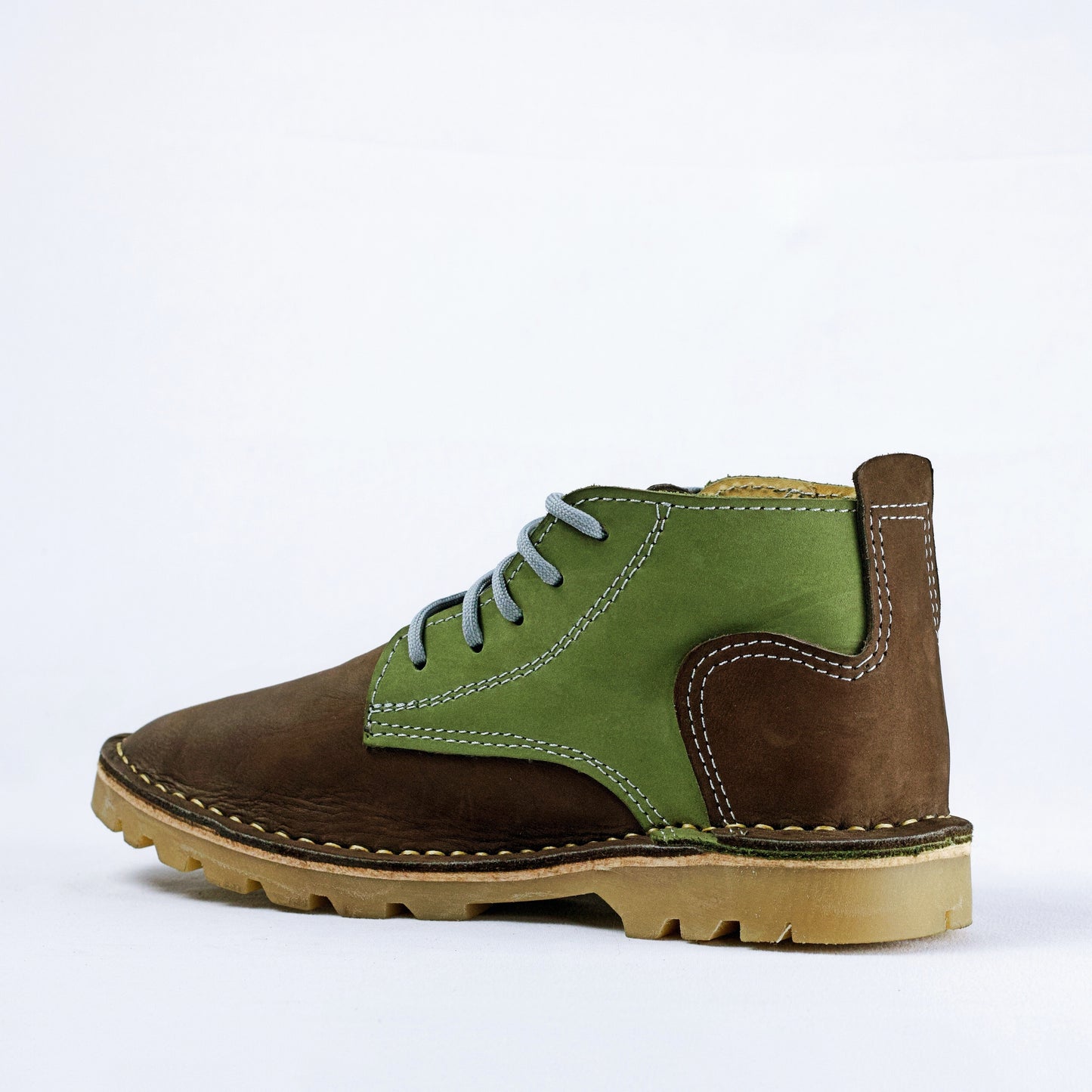 SULM8 Cloud Nubuck Brown/Green Boots
