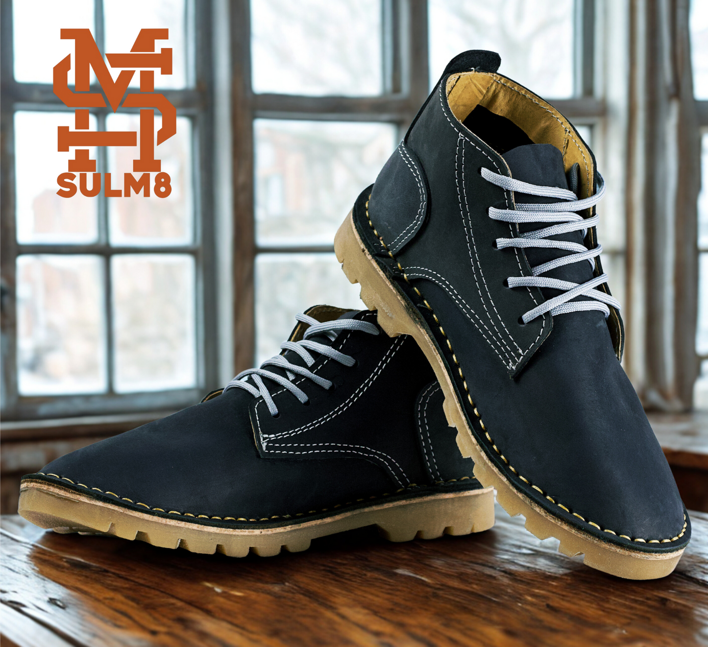 SULM8 Cloud Nubuck Dark Blue Boots