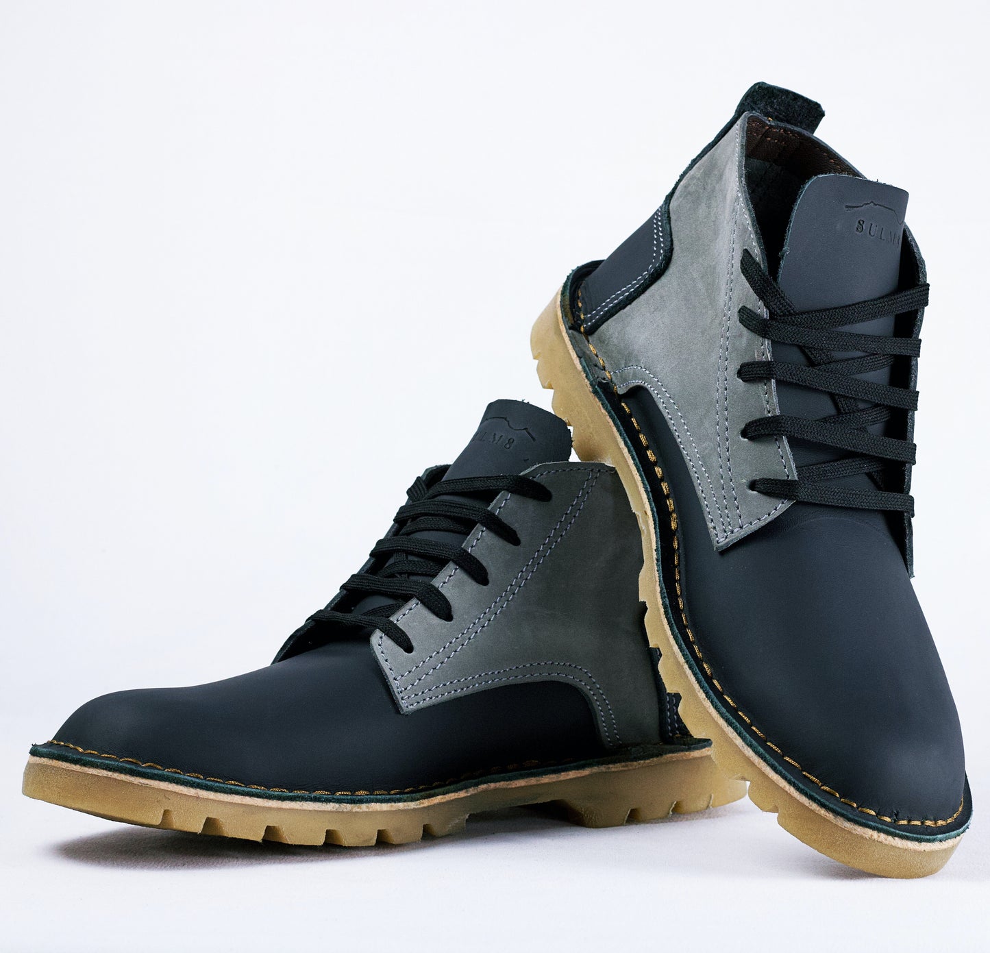 SULM8 Urban Luxe Blue Boots