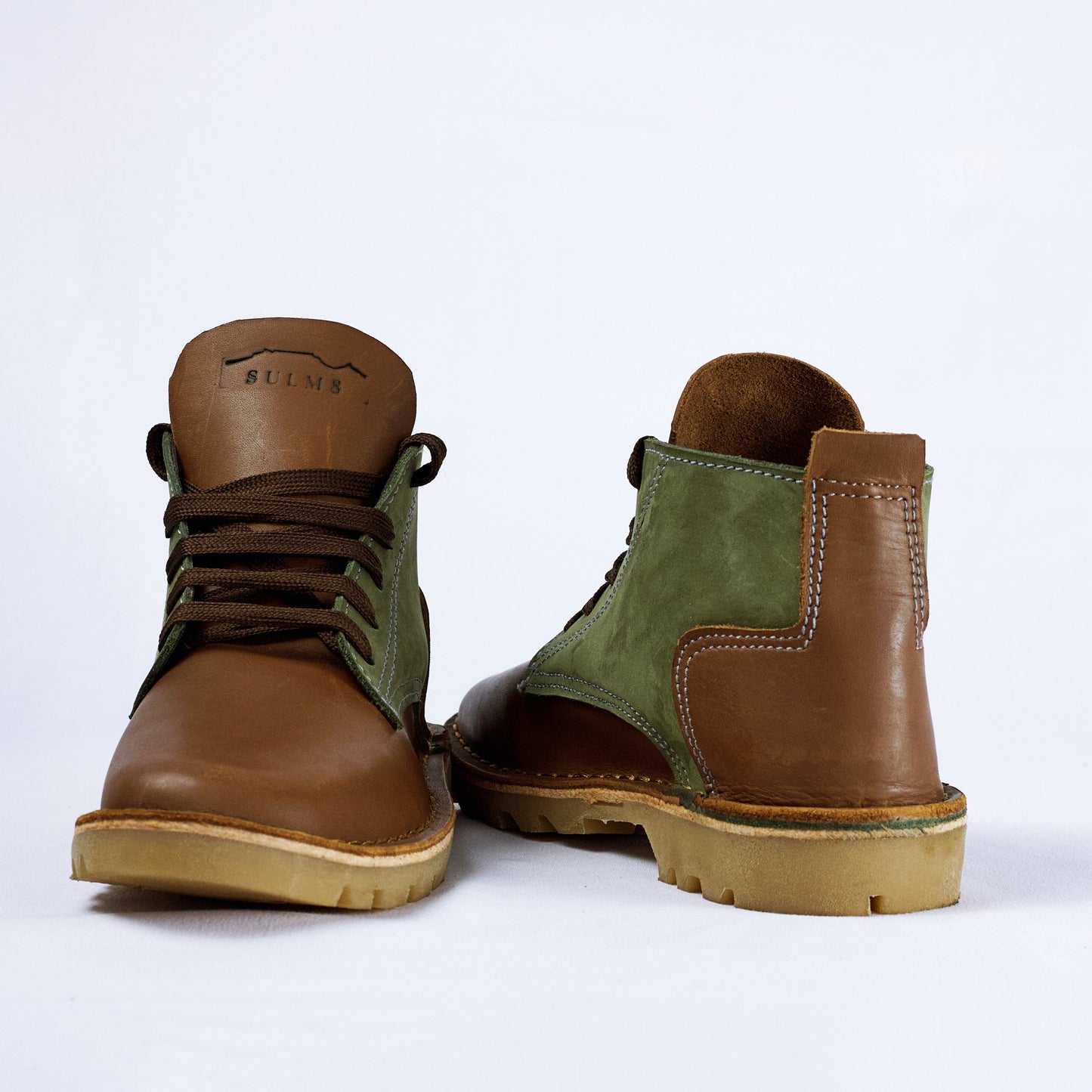 SULM8 Urban Luxe Brown/Green Boots