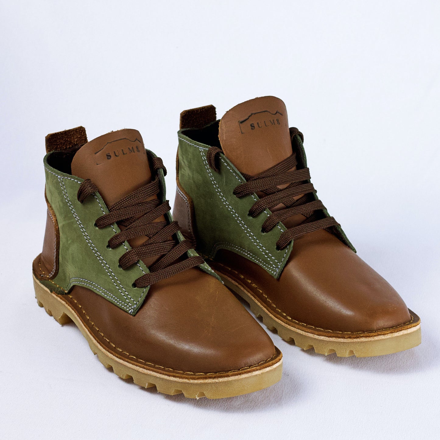 SULM8 Urban Luxe Brown/Green Boots
