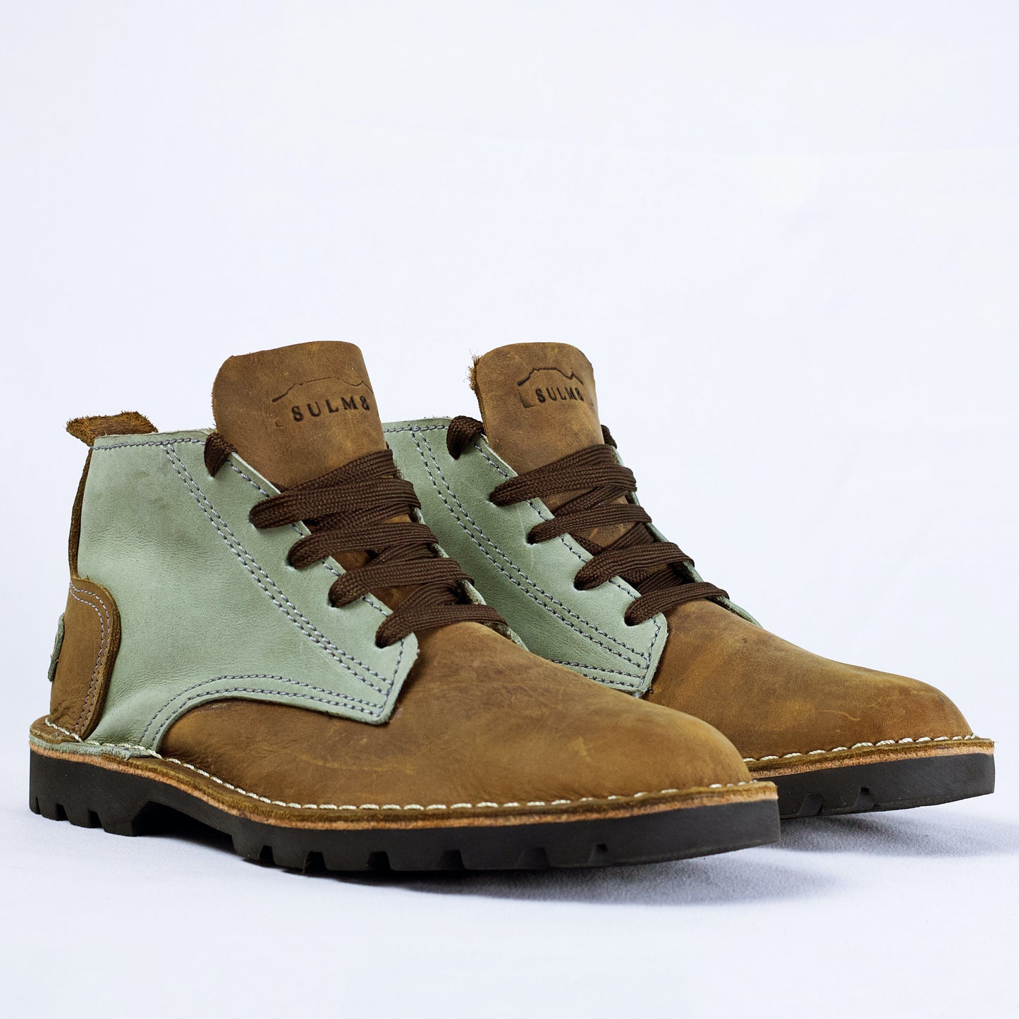 SULM8 Urban Nappa Brown/Turquoise Limited Edition Boots