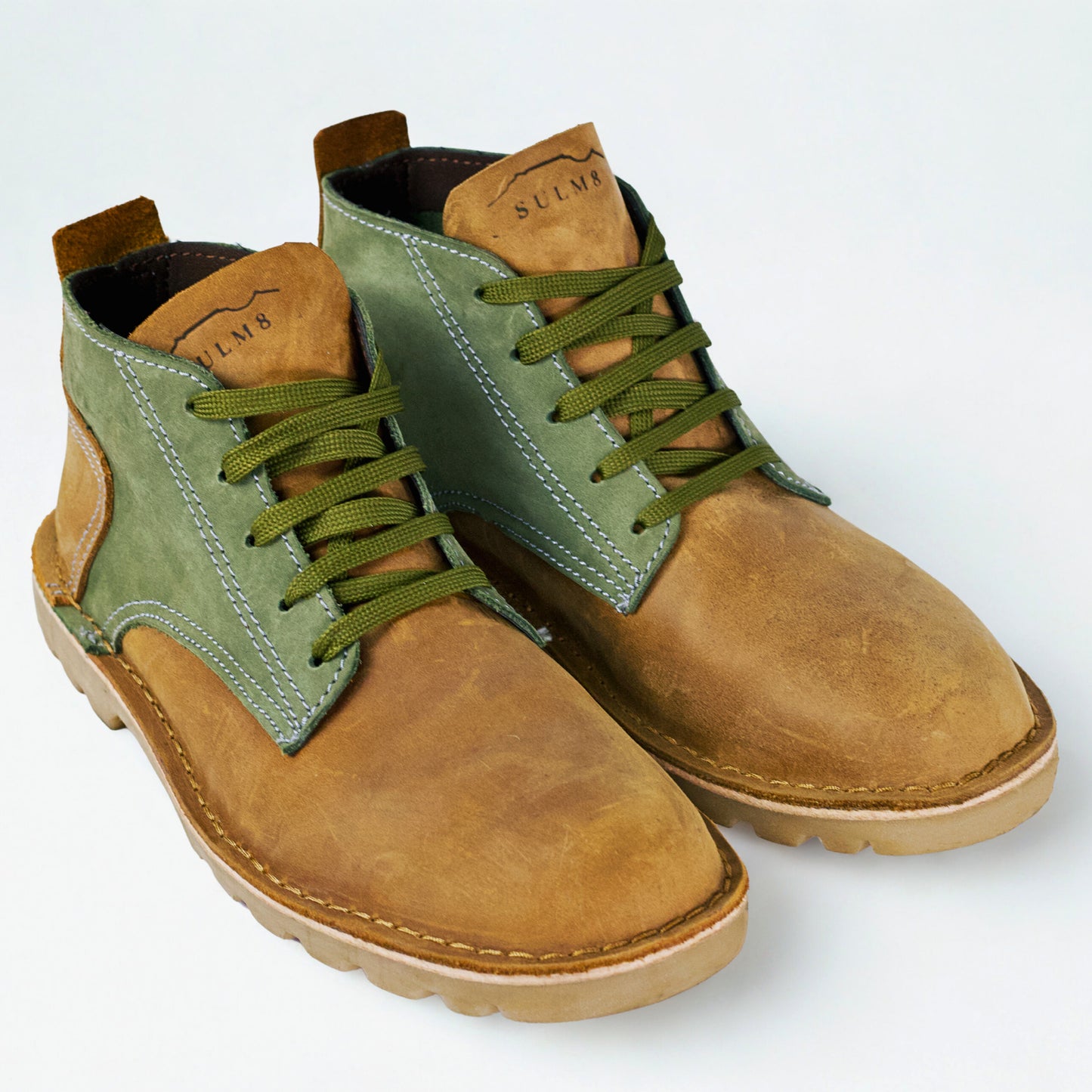 SULM8 Urban Nappa Brown/Green Boots